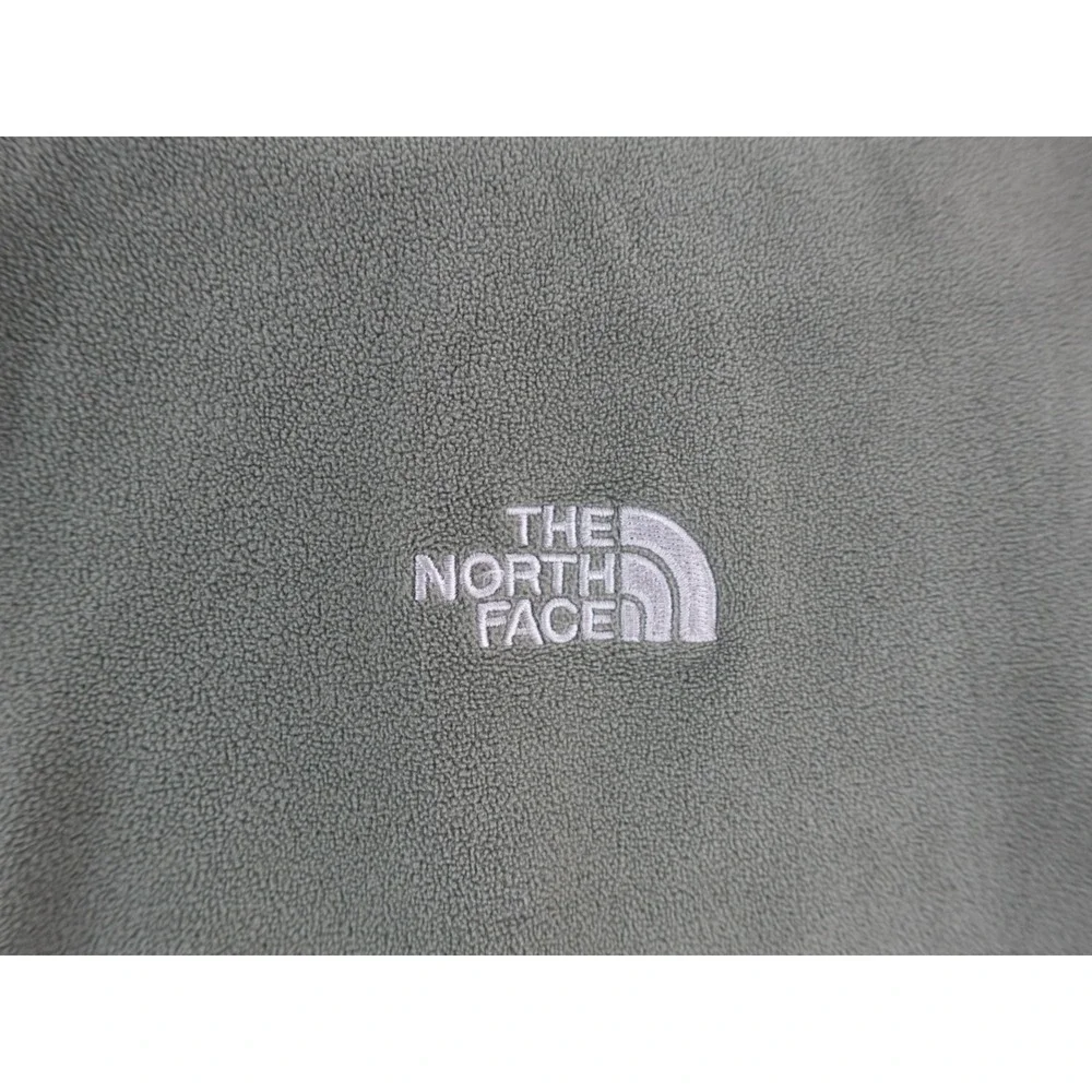 The North Face Mens TKA 100 Fleece 1/4 Zip Pullover Khaki‎ Green XL
